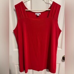 Red Tank - Square neck - size 14/16